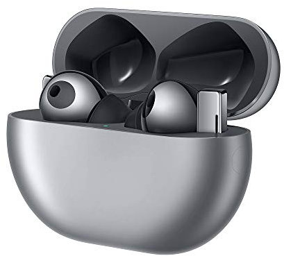 Huawei FreeBuds PRO - Cuffie Bluetooth True Wireless con cancellazione dinamica del Rumore (Dynamic Noise Cancellation), Sistema a 3 microfoni, Ricarica Veloce Senza Fili, Carbon Black (Argento)