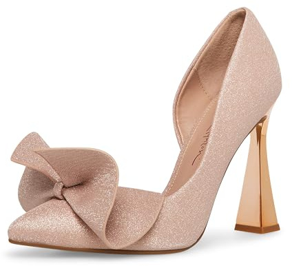 Betsey Johnson Women's Nobble Pump, Champagne, 6