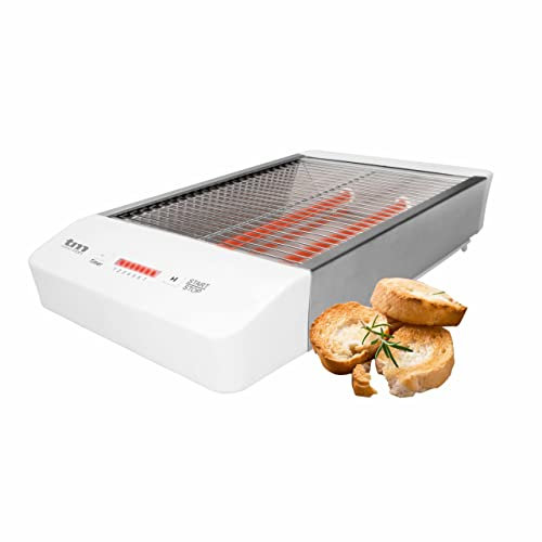 Tostadora Plana Horizontal TM Electrón TMPTS006 Flat Toaster 600w Color Blanco