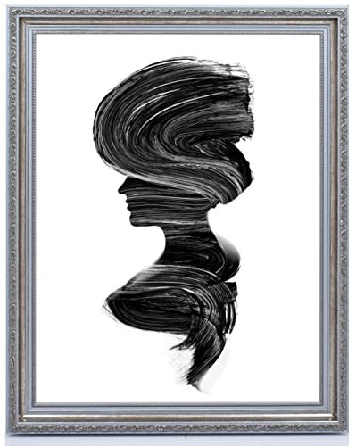 Monframe Barockrahmen Paris - 45,7x60,9 cm Silber - Bilderrahmen Antik mit Acrylglas