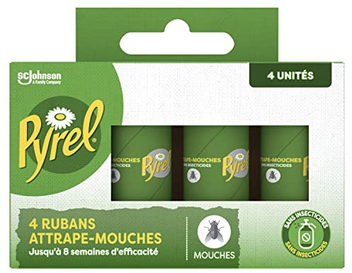 Pyrel Anti-Mouches, Rubans Attrape Mouches sans Insecticides