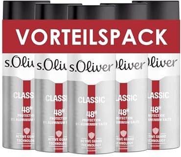 s.Oliver® Classic Men IVorteilspack Deo Spray - ausdrucksvoll & maskulin | 5x 150g