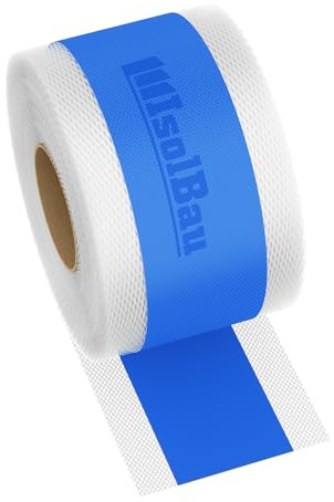 Isolbau Dichtband P2 Blau - 50 m Abdichtband Wasserdichtes Dichtungsband für Sanitär, Dusche, Bad, Fliesen, Balkon und Terrasse, Abdichtung für Innen- & Außenbereich Isolierung - 120 mm