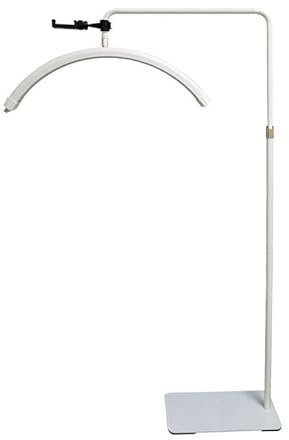 Yopyuenn LED pour Esthéticiennes Lampadaire À, Lampes pour Cils D'extension, Lampe Demi-Lune Réglable À 360° pour Les Tatoueurs Maquilleurs