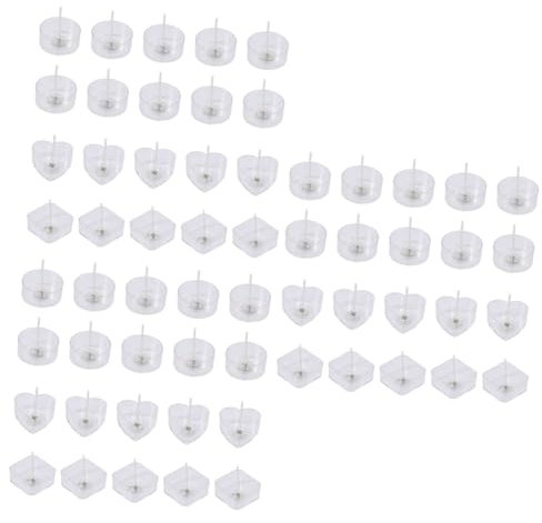EXCEART 60 Pz Tazza Lumino Maxi Portacandele in Plastica Barattoli Vuoti Tealight Votivo in Plastica Tazza Da Tè Trasparente Chiare Tazze Tealight Vuote Porta Candele Riutilizzabile