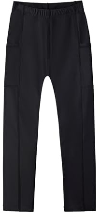 Dovio UPF 50+ Kid's Swim Pants Swim Leggings for Boys and Girls Sun Protective(Black,12)
