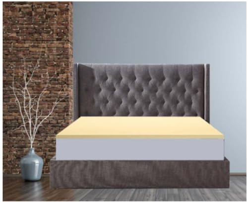 Luxury Orthopaedic Reflex 100% Memory Foam Mattress Toppers – Back Support & Contour Support, Single Double King and Super King (Double-4FT 6Inch, Thickness 1 Inch (2.5cm))