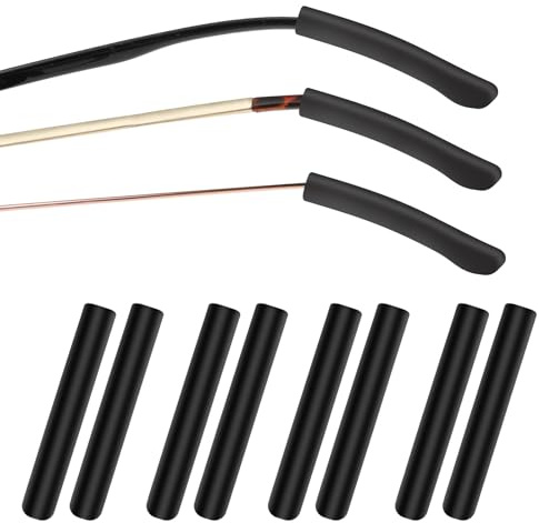 Lusofie 4 Paare Brillenbügel Uberzug Silikon Brillen Ohrpolster Brillengriff Rutschfeste Spitze Elastische Sonnenbrille Brillenhalter Silikon Brillenarmabdeckungen Antirutsch Brillenpads