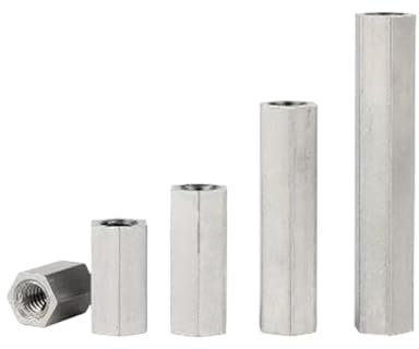 1/2/5 Stück M3 M4 M5 M6 M8 M10 M12 M14 M16 304 Edelstahl Sechskant-Abstandshalter Lange Stangenkupplung Sechskantmutter (Color : Length 20mm, Size : M14 1PC)