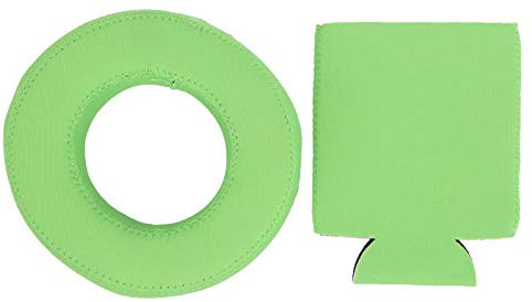 Pilipane Soporte Flotante para Bebidas De Neopreno, Flotadores para Portavasos para Bebidas En La Piscina, Fundas para Latas De 330 Ml, Cubierta para Flotadores De Bebidas(Verde)