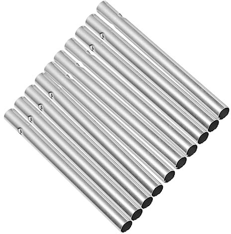 OFFSCH 10stücke Hohle Windspiele Aus Aluminiumröhren Windspielröhren-zubehör Zum Aufhängen DIY-anhänger Für Heimwerkerarbeiten Und Herstellung Von Windspielen Silber