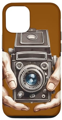 Vintage Brownie Analog SLR Camera Art Photographer Film Case for iPhone 15 Pro