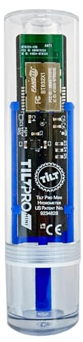 Tilt Pro Mini Wireless Hydrometer and Thermometer Blue: Patented Brewing Technology for Professional Brewers with High Accuracy for Beer, Wine, Cider, Mead & More