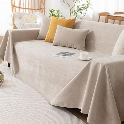 HLTQL Sofabezug 1 2 3 4 Sitzer Sofaschoner rutschfest Couchbezug L Form Waschbarer Dekor Perim Sofa Decken Sofaschutz Katze Hund Decke Doppelseitiger Gesteppter,#8-180×420cm