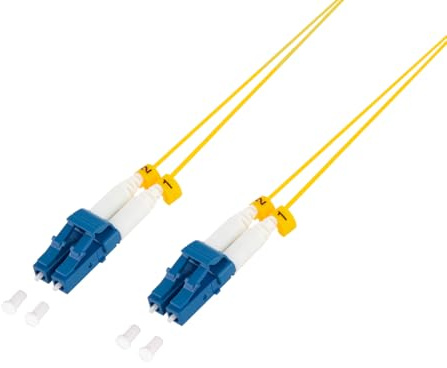 LogiLink FS0LC05 - Cavo patch ultra sottile OS2 in fibra ottica LC-LC Duplex, 5 m, G657.A2