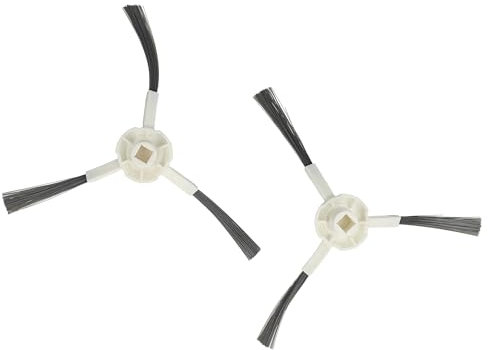 vhbw 2X Cepillo Lateral Compatible con Xiaomi S20+ Robot Aspirador - Set cepillos, Blanco/Gris