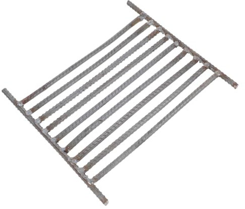 Yardwe Kamin-grillrost Aus Stahl Für Feuerstelle Heavy Duty Kaminrost Rutschfest Geeignet Für Holzkamine Und Außenfeuerstellen Hitzebeständiger Holzofenrost Für Gleichmäßiges