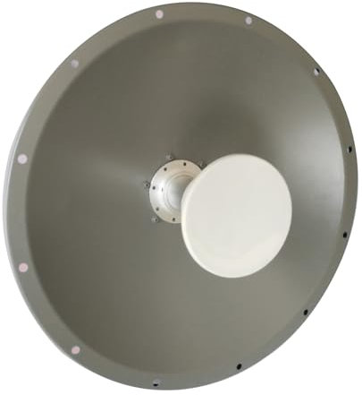 Antenna parabolica WiFi 5GHz ad alto guadagno 2x24dBi per trasmissione del segnale a lunga distanza 5.8g 2X2 MIMO 5150-5850 MHz all'aperto