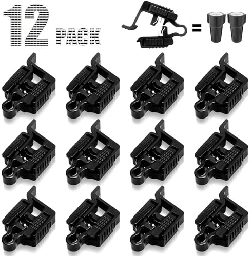 Gardencoin Low Voltage Wire Connector for Landscape Lighting, Waterproof Quick Cable Connectors Compatible with 10/12/14/16/18 Gauge for Pathway Light, Spotlight, In-ground Light, UL Listed(12 Pack)