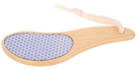 EXQUIMEUBLE Raspador De Pies De Doble Cara Limas Para Pies Almohadillas Para Callos Bambú Ecológico Nanopulido