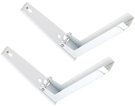 BESTYASH 1Par Soporte de Microondas Inoxidable Estante de Pared Telescópico para Cocina Marco Pared Espacio y Utilización de Pared