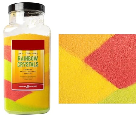 Rainbow Crystals Jar 2.72kg - Assorted flavoured sherbet crystals