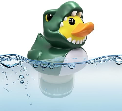 Galleggiante per piscina cloro, diffusore di cloro, galleggiante, squalo, galleggiante, piscina per pastiglie di bromo e cloro, regolabile, durevole, ideale per spa, piscina fuori terra (accessorio