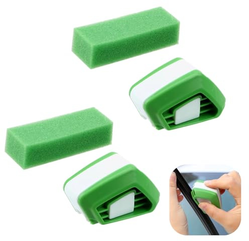 2 Pcs Wiper Blade Cutter Restorer Professional Car Wiper Repair Tool | With Sponge, For Most Car, Truck, SUV and Van, Green