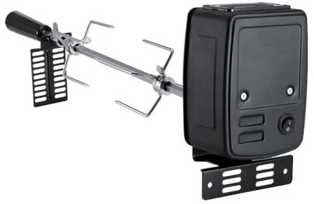 Rotisserie Grill Machine, Electric Barbecue Tool, Outdoor Cooking | Accessory, Automatic Rotation Setup, Steel Meat Roasting System, Barbecue Attachment Camping Barbecue Tool with Picks