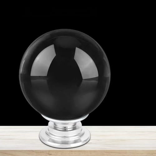 BAOFUYA Bola de Cristal Transparente de 80 Mm, Esfera de Cristal K9, Fotografía y Decoración del Hogar