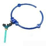 2 sistemas de riego de árboles con anillo giratorio de 360 grados y aspersores de 13 pulgadas para riego profundo de raíces de árboles y plantas (1 unidad en azul)
