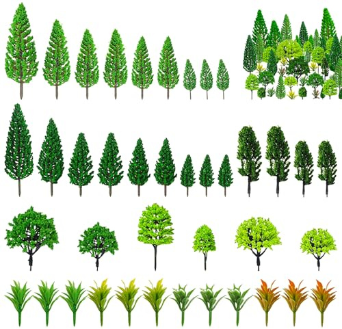 Ferizzia 40 Piezas Árboles Modelos, Arboles Modelo en Miniatura Paisaje | Árboles en Miniatura, Arboles Maqueta, para DIY Paisaje de Tren y Arquite, Mesa de Arena, Hacer Maquetas Paisajes