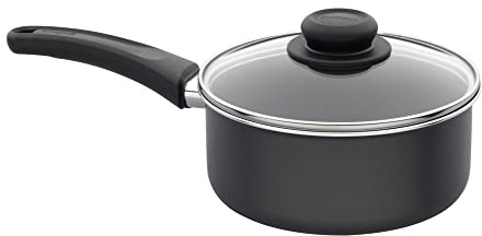 GoodCook Everyday Nonstick Sauce Pan w/Lid, 2 Quart, Black