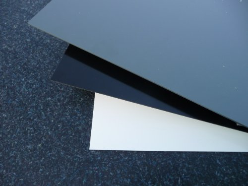 Platte aus Hart PVC, 1000 x 495 x 10 mm grau Zuschnitt RAL 7011 alt-intech®