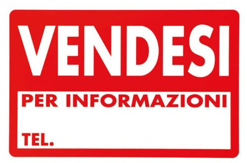 Cartello segnaletica in plastica Vendesi cm 30x20 2Pz
