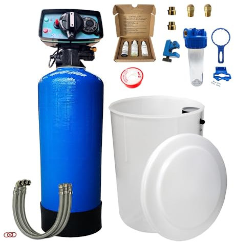 Descalcificador Bi-bloques 50l Toodo Fleck 5600 Mecánico Con Kit De Instalación Descalcificador De Agua Domestico