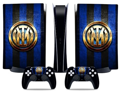 MaD Vision® Extra-Durable Skin Kit per PlayStation 5 (PS5) Digital | Set di Pellicole Adesive in Vinile Opaco per la Console e 2 Controller - per Inter Design