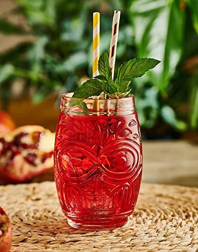 Sixby Tiki Lot de 6 verres à cocktail 500 ml Passe au lave-vaisselle