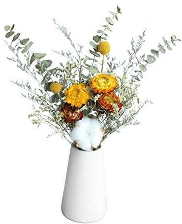 Ghirlanda Artificiale Piante Fiori, Bouquet Secchi Naturali, Bouquet Di Fiori Naturali Steli Di Piante Di Eucalipto Mazzo Casa Fai Da Te Disposizione Della Festa Nuziale, Corona ( Color : Daisy )