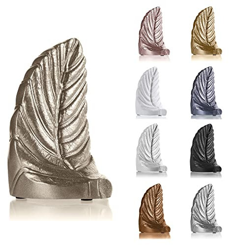 CONCRETTE Buchstütze Blatt 10x9x15 cm - Buchstützen - Bücherhalter für Regal - Bücherstütze - Book Holder - Buchhalter Regal - Bücher Halter - Bookends - Buch Halter aus Architektonischem Beton