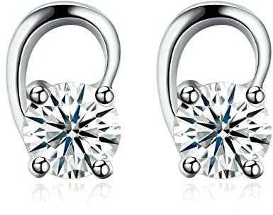 Ayoiow Ohrringe Damen Indisch, Ohrringe Damen Silber 925 Rund Ohrschmuck Indisch Silber
