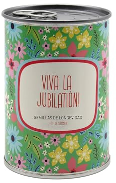 Kit para Plantar Flores en Caja - Semillas de Flores de Colores - Regalo Original y Ecológico para Amigos, Familiares, Fiestas y Cumpleaños, Día de la Familia - Fácil de Usar (Feliz jubilación)