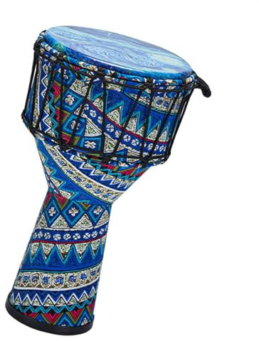 Professionelle Djembe PVC-Körper Afrikanische Trommel 8,5 Zoll Erwachsene Anfänger Kunstleder Ungestimmte Handtrommel (Color : C)