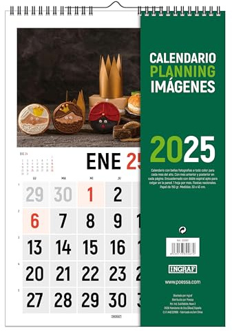 Calendario 2025 Verticale Festivi, INGRAF