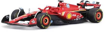 Bburago Ferrari SF-24 Charles Leclerc #16 2024 - Modèle réduit réaliste de Voiture à l'échelle 1:43, pilotée par Charles Leclerc, Licence Officielle Ferrari, âge recommandé 3+ Ans