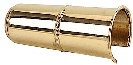 Saxophonkappe aus Metall 73mm Modell C53f in Gold | Altsaxophon, Kompakte Größe zum Mitnehmen, Schützt die Schiene und Hält Staub Fern