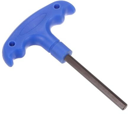 CoCud T-Handle Hex Key, H6 6mm Hex, S2 Steel Metric T-Key Wrench - (Applications: for Basic Home Repair and Mechanical Maintenance), 1-Piece
