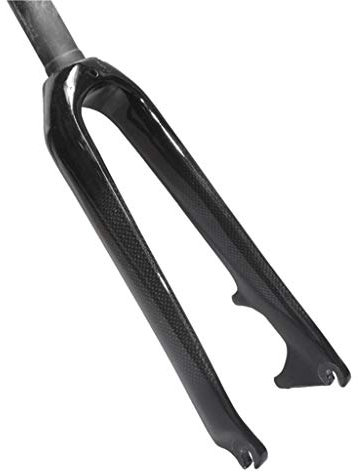 DECAKE Federung 20 Zoll Carbonfaser-Fahrradgabel, Faltbare BMX-Fahrradgabel für 451-mm-Rad, Scheibenbremse 1-1/8 Zoll, 3K-Muster, Ultraleicht, 380 g