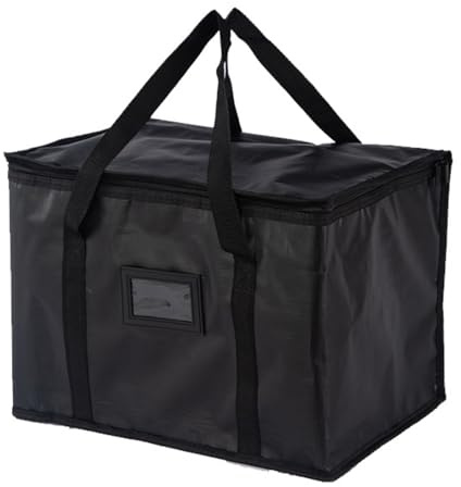 Food Delivery Bag - Thermal Food Containers, Hot Cold Delivery Bags | Large Insulated Food Carriers, Leakproof Catering Transport Bags, Meal Carry Tote for Takeout Pizza Storage