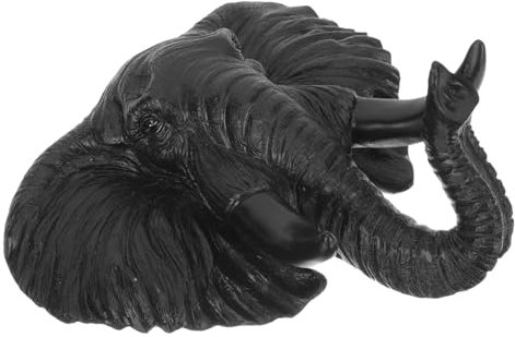 HOLIDYOYO Künstlicher Wolfkopf Wanddekoration Kunstharz Realistische Wandrelief Skulptur Wohnzimmer Wandbild Wohnzimmer Deko